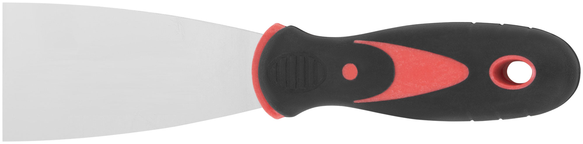 Шпатель из нержавеющей стали 50 мм с прорезиненной ручкой