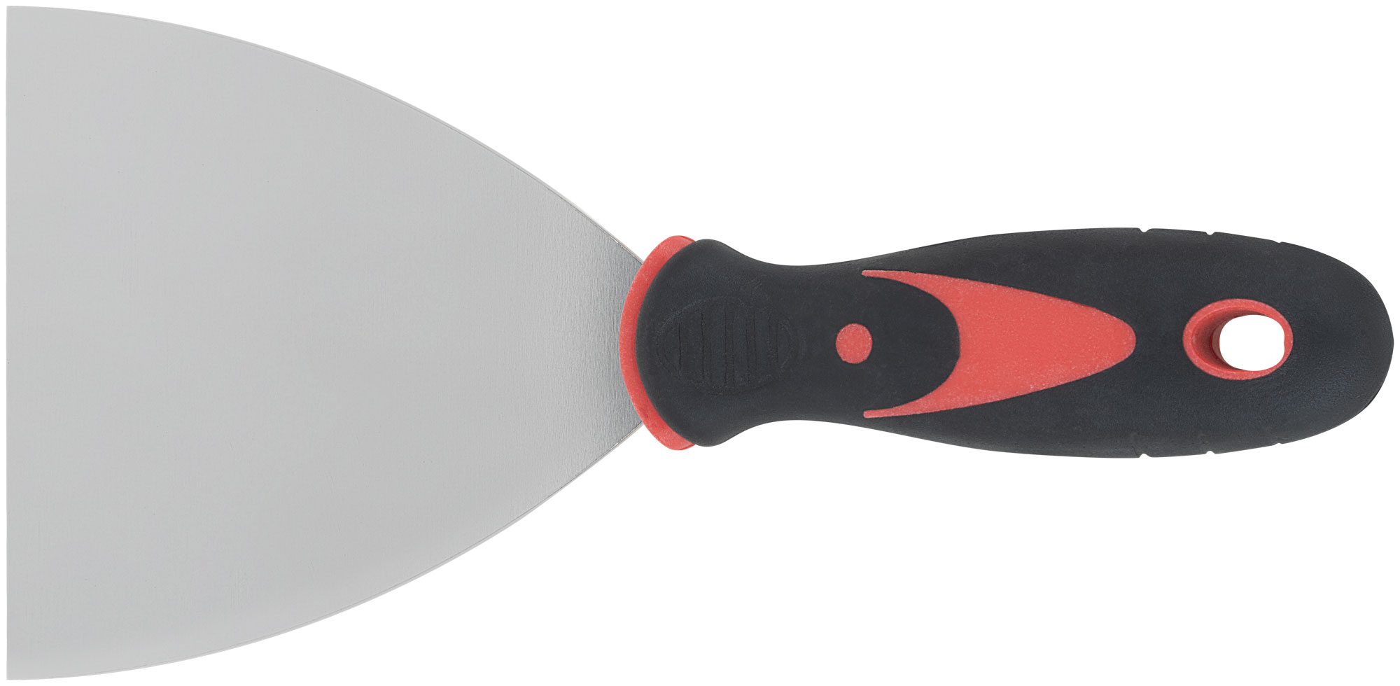 Шпатель из нержавеющей стали 100 мм с прорезиненной ручкой