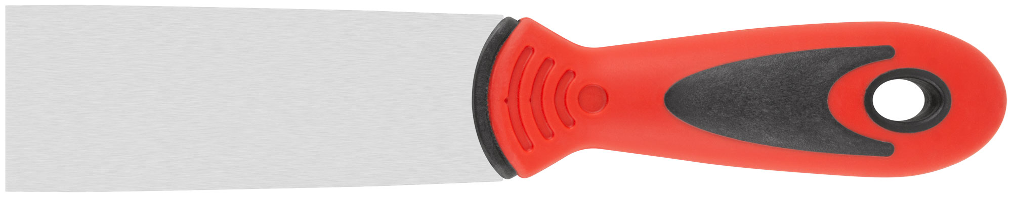 Шпатель из нерж. стали с прорезиненной ручкой 40 мм