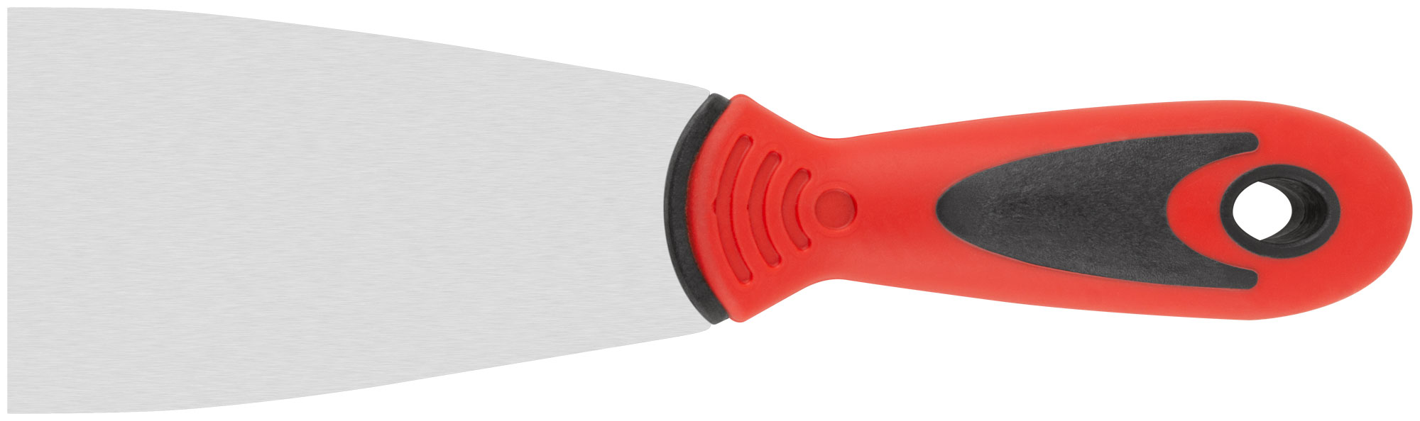 Шпатель из нерж. стали с прорезиненной ручкой 60 мм