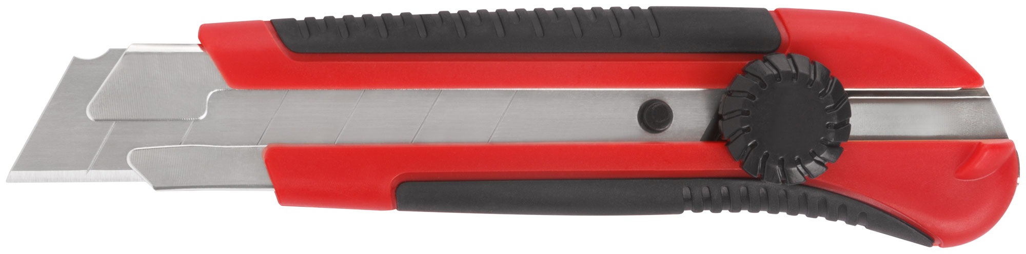 Нож технический Крафт 25 мм усиленный прорезиненный