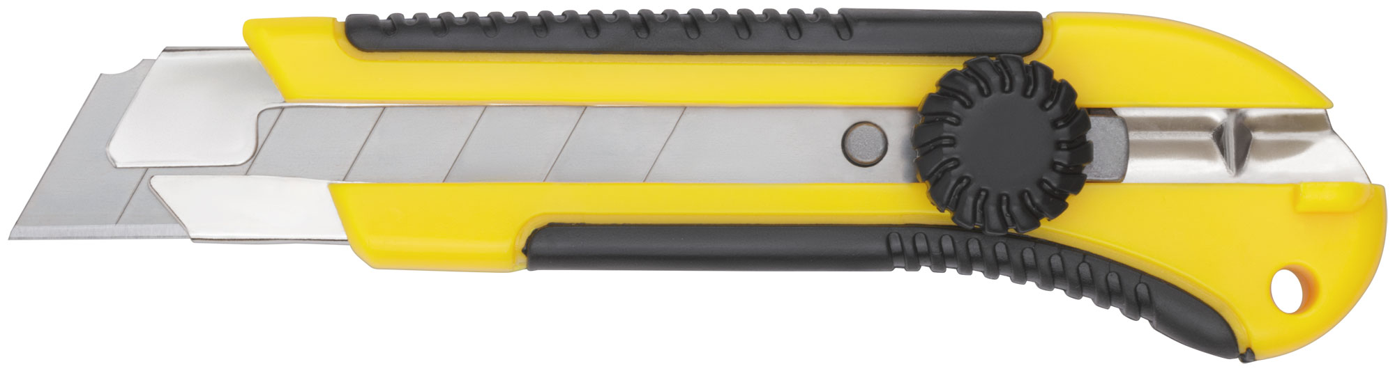 Нож технический 25 мм усиленный прорезиненный с вращ. прижимом