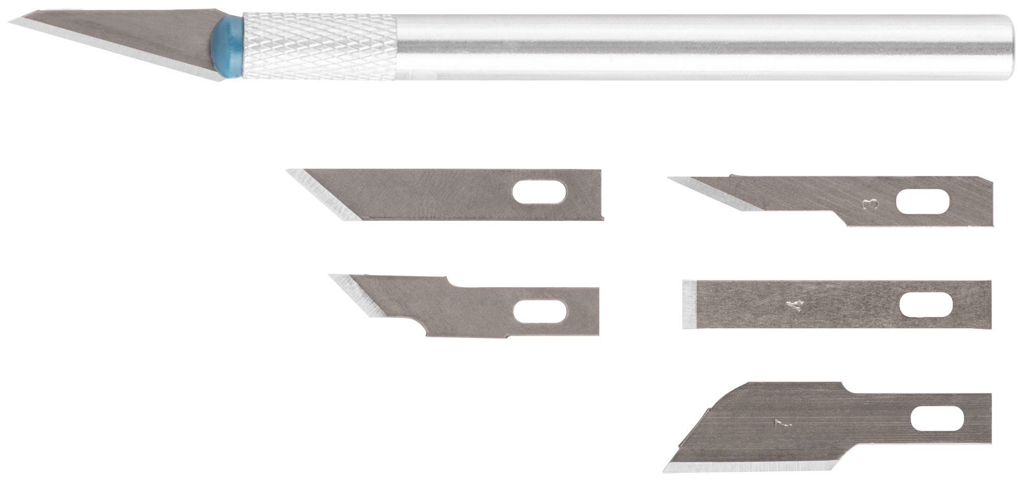 Нож макетный с 6 лезвиями КУРС