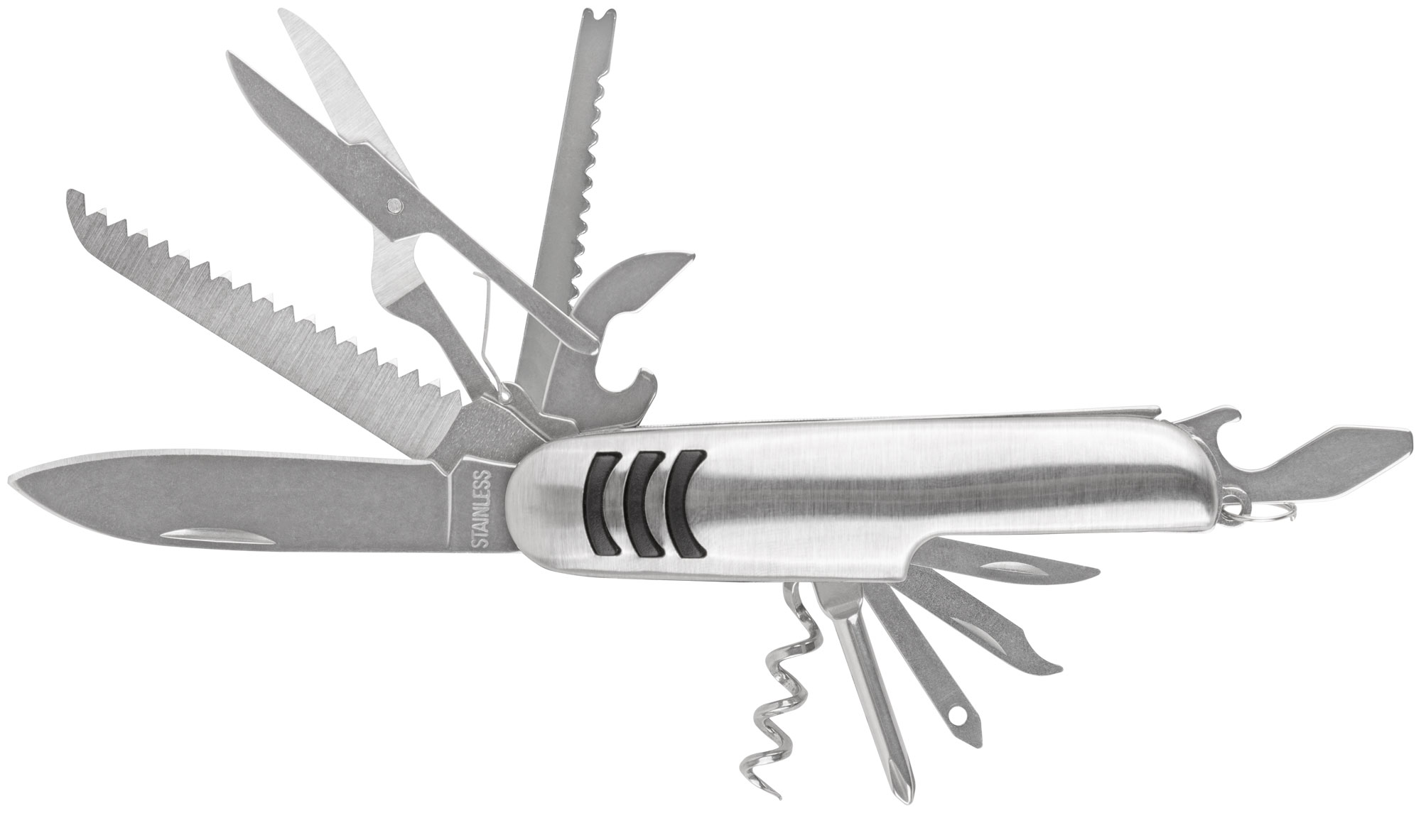 Складной нож КУРС с 12 функциями и нержавеющей сталью