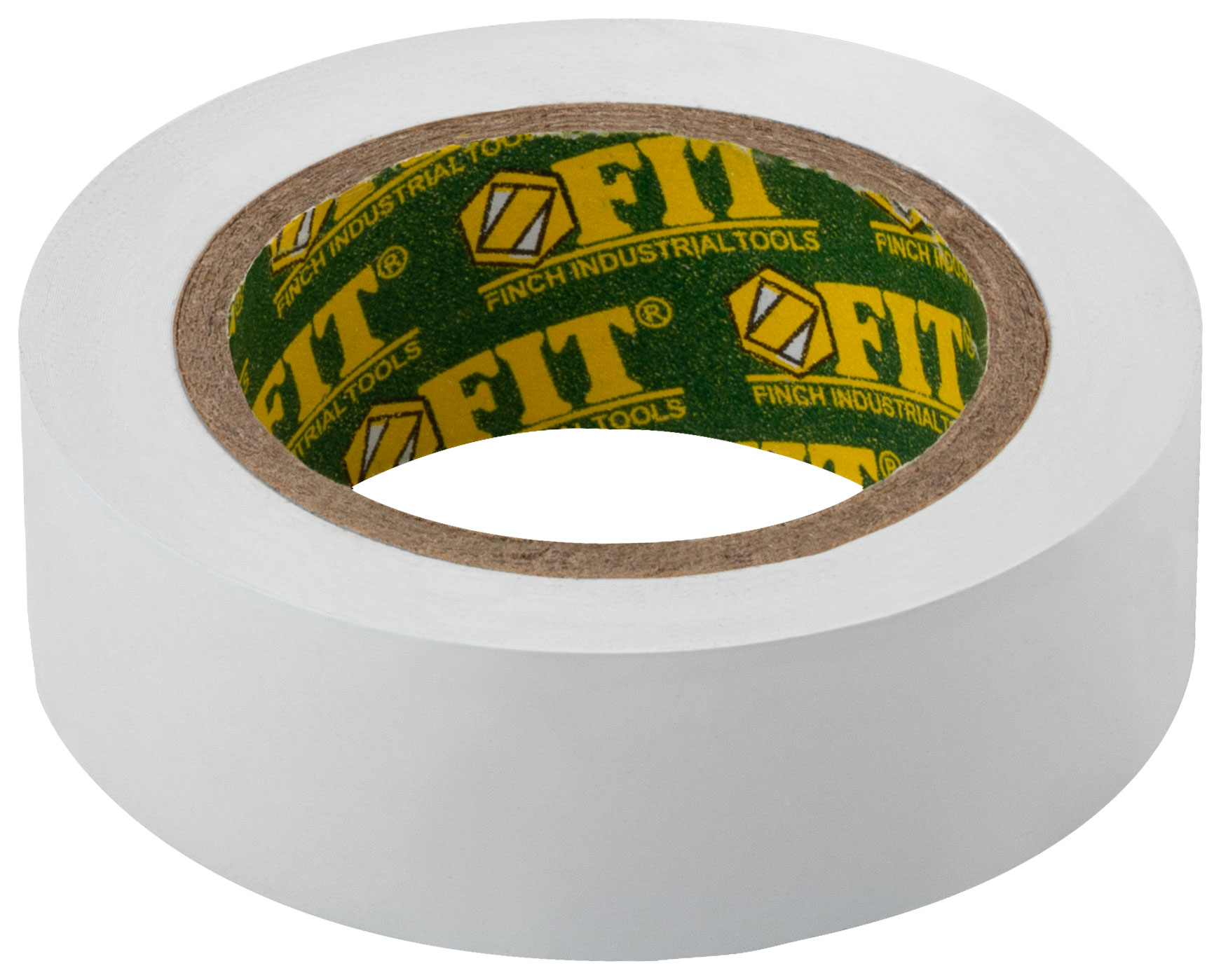 белая изолента ПВХ FIT 19 мм х 0,13 мм х 10 м