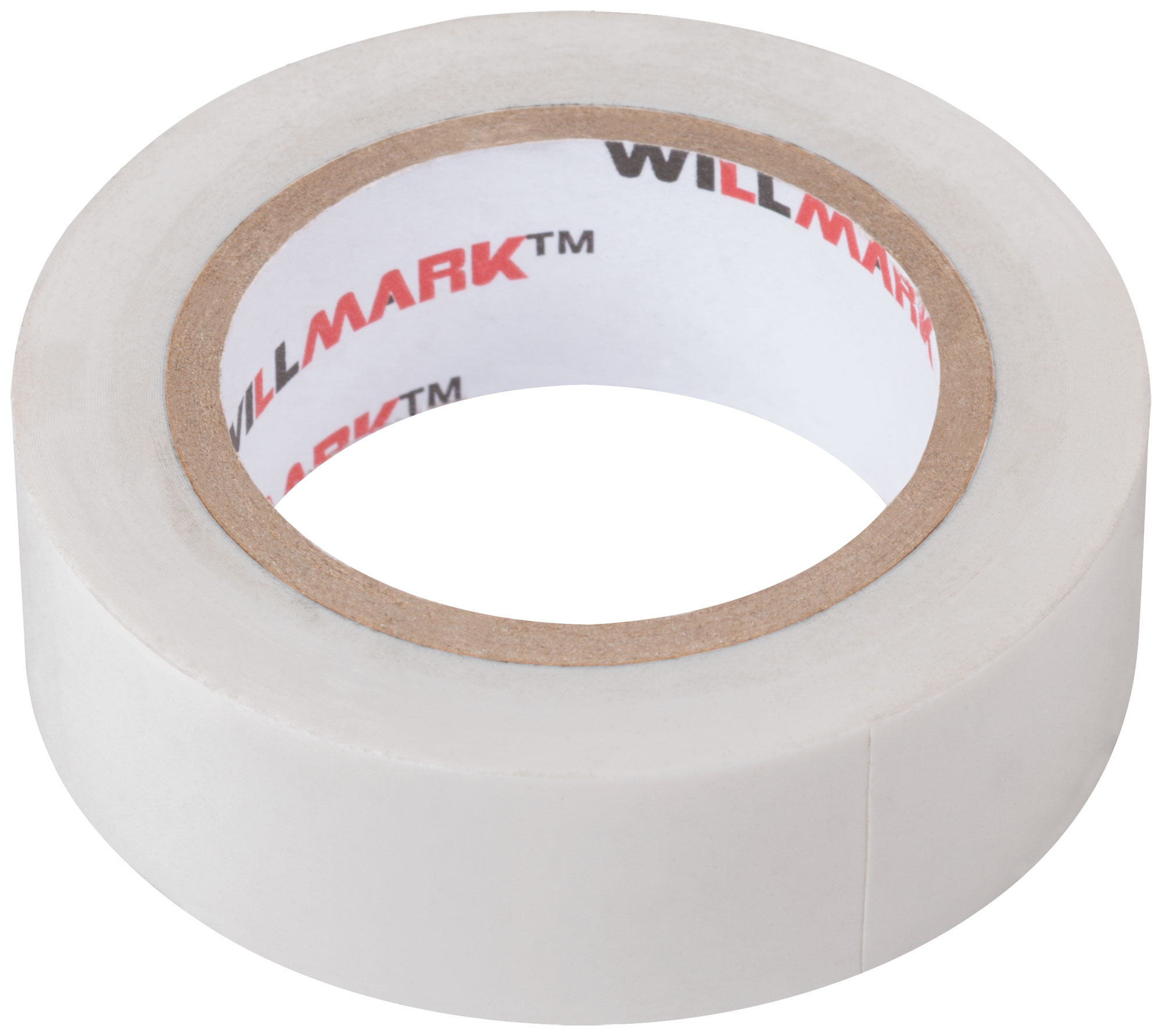 Изолента ПВХ самозатухающая WILLMARK белая 19 мм