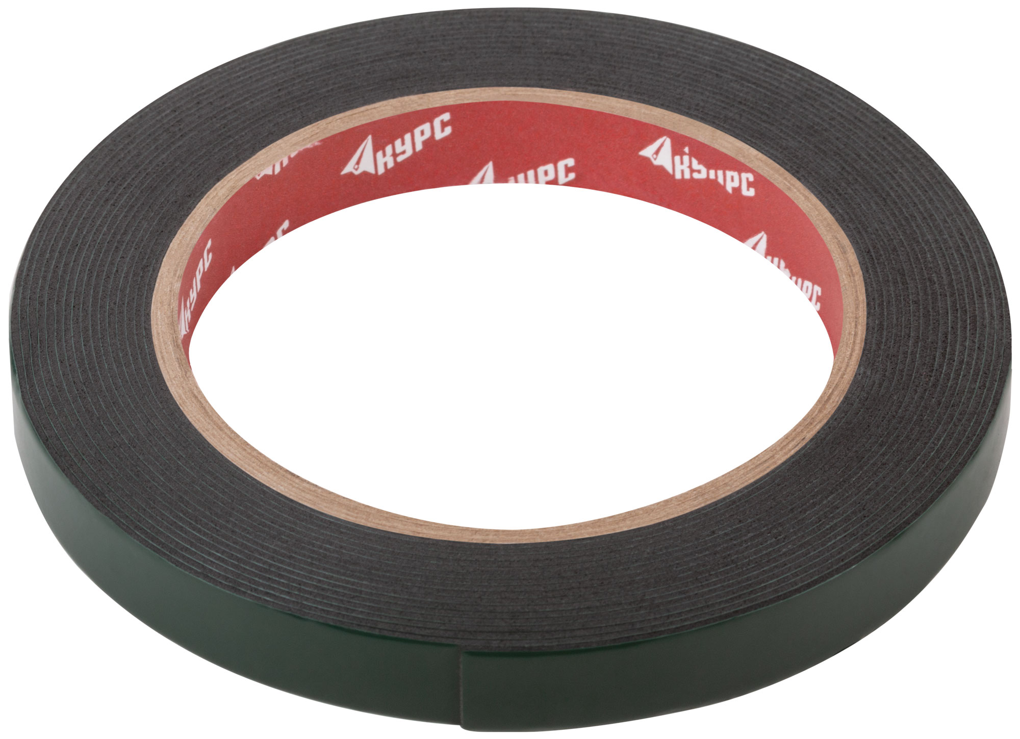 Черная монтажная лента на вспененной основе 12 мм x 5 м