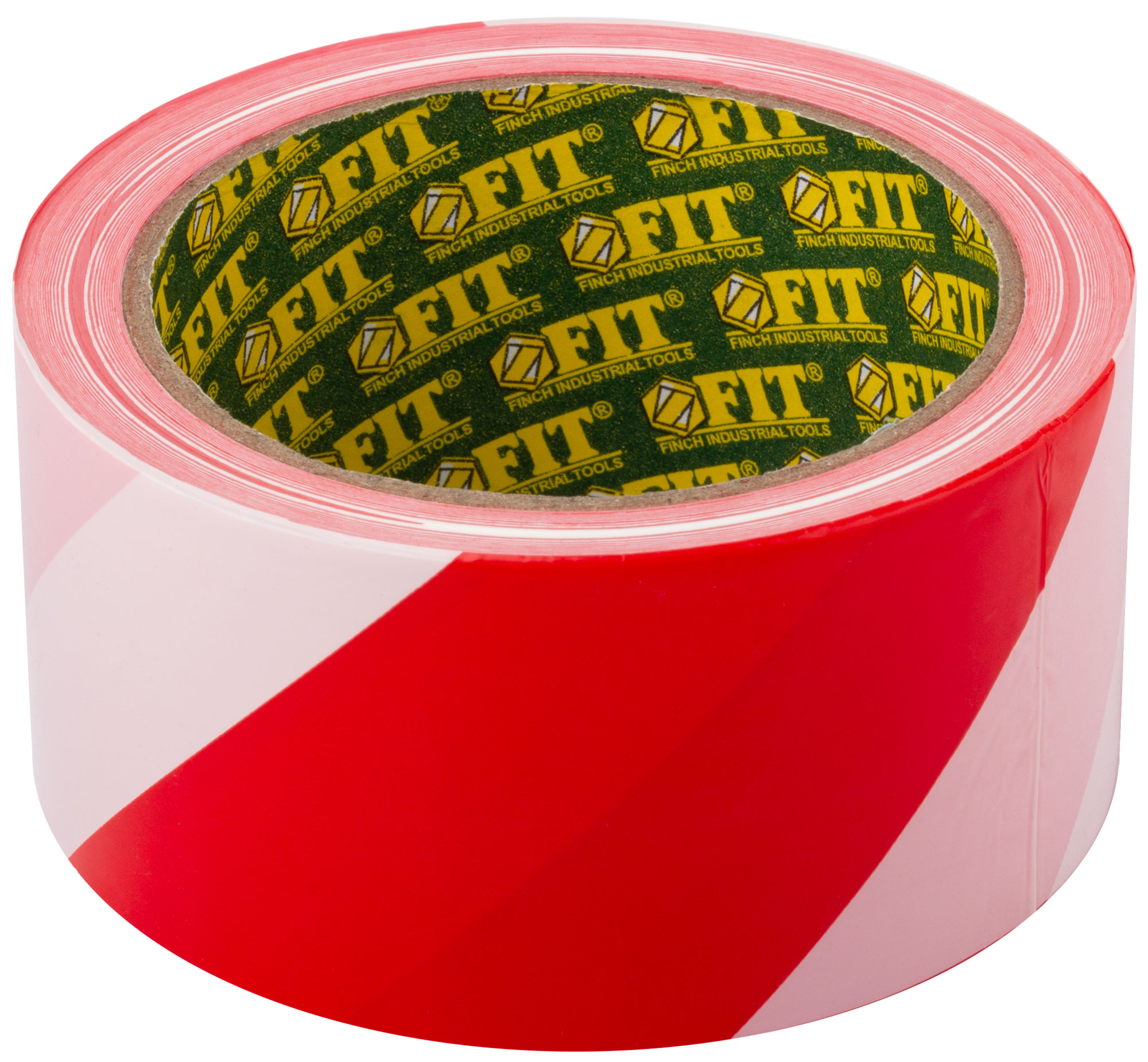Сигнальная лента FIT 50 мм х 100 м красно-белая