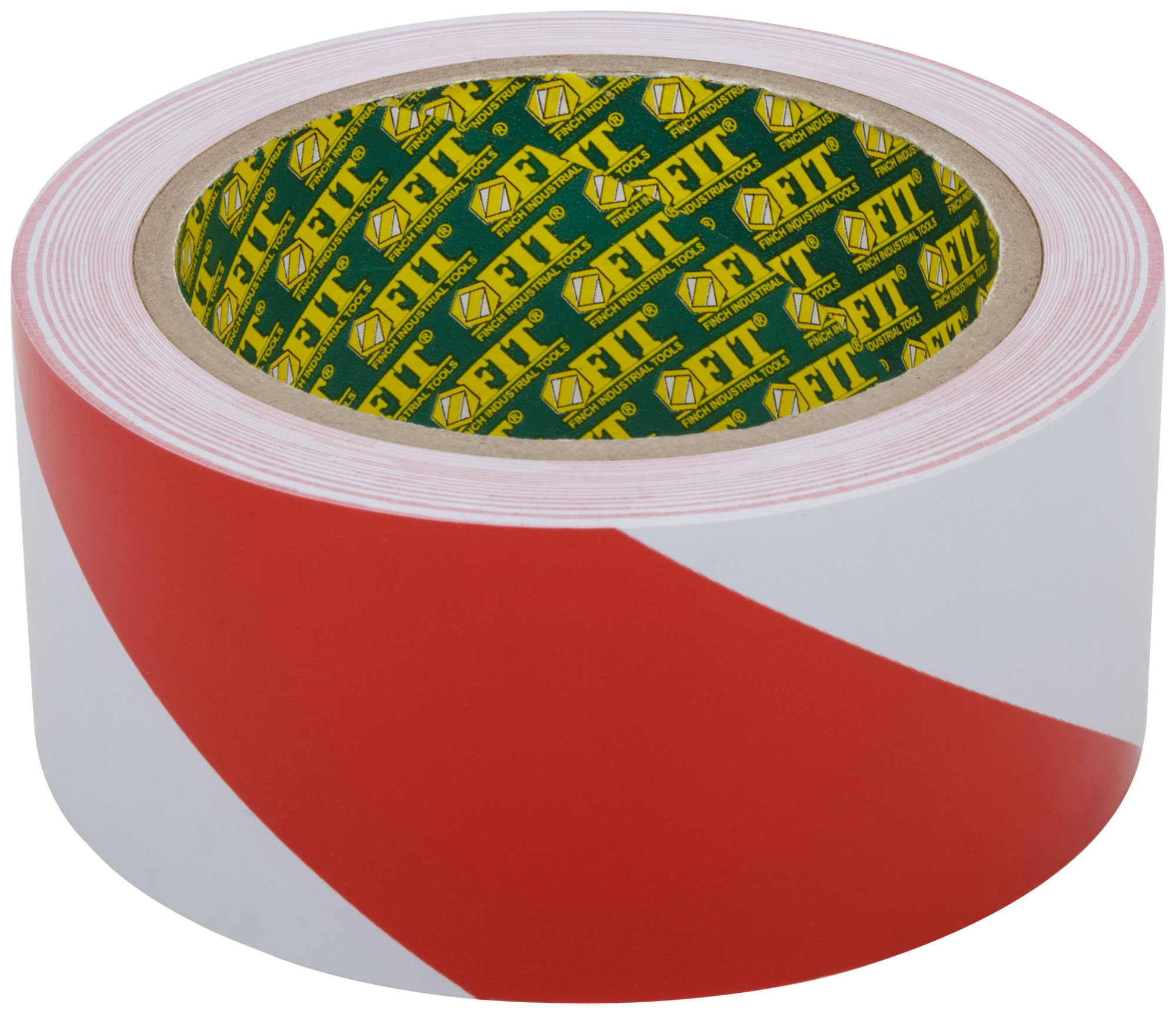 клейкая разметочная лента красно-белая FIT 50 мм x 25 м