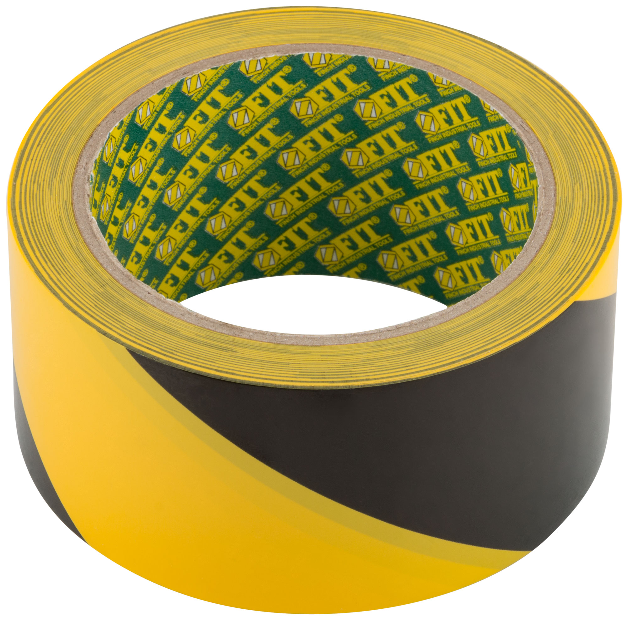 Разметочная лента FIT черно-желтая 50 мм х 25 м