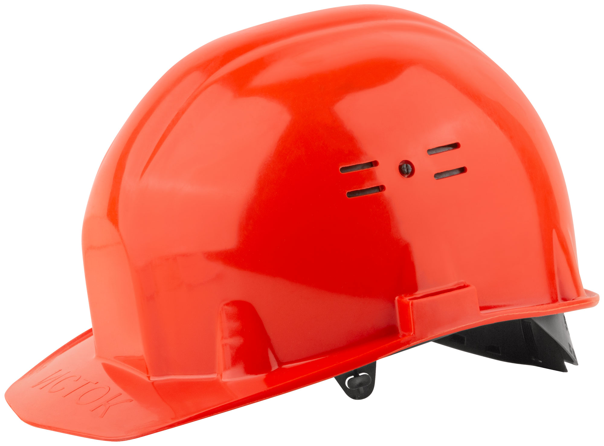 Каска строительная оранжевая Исток 275x220x190 мм