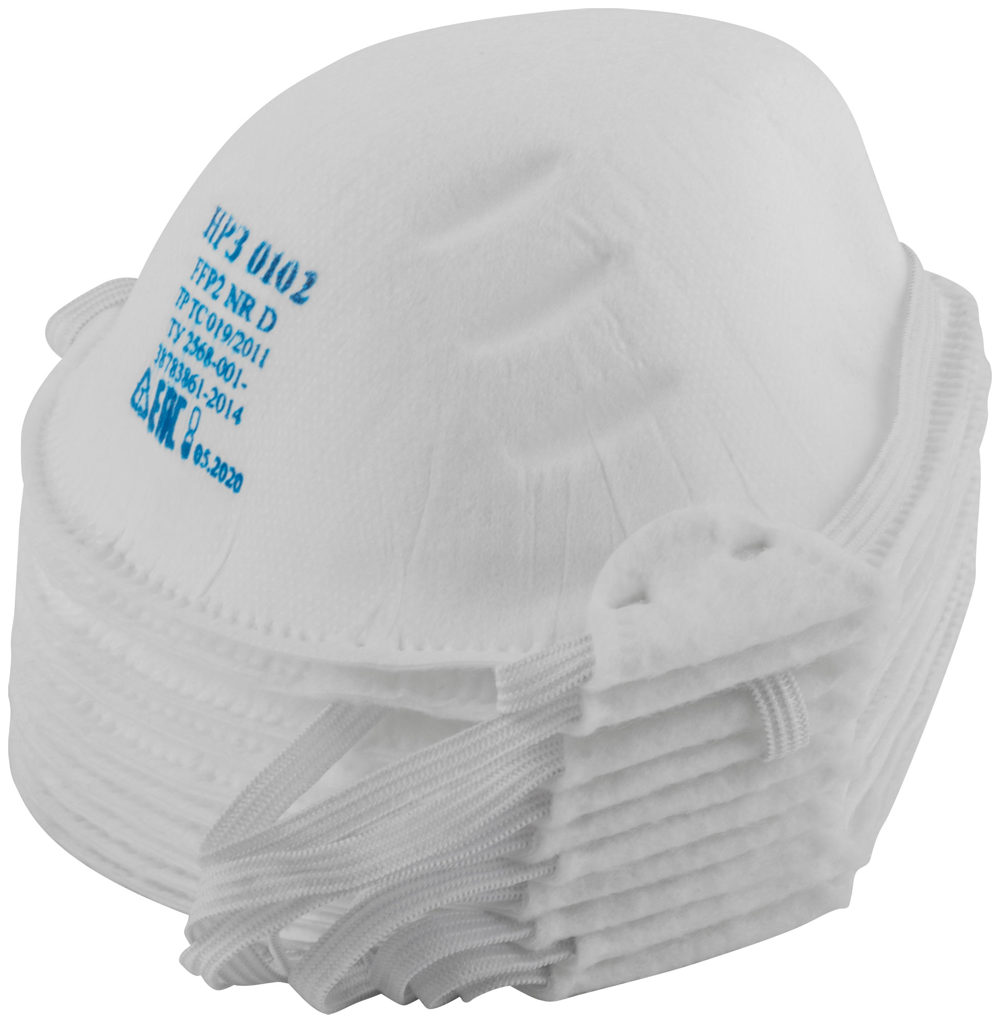 Полумаски фильтрующие НР3-0102 FFP2, набор 10 шт.