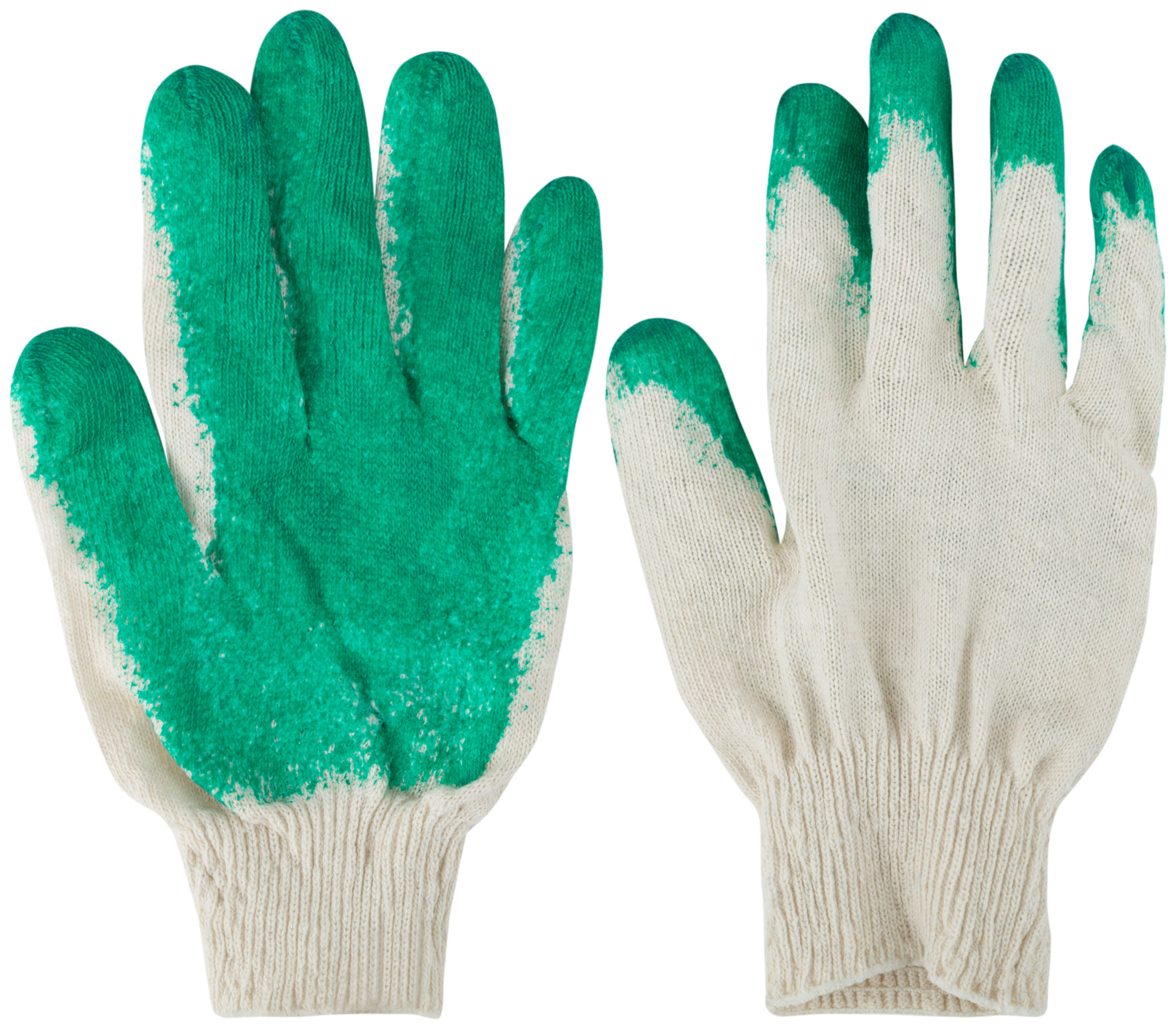 Перчатки вязаные х/б с резиновой заливкой