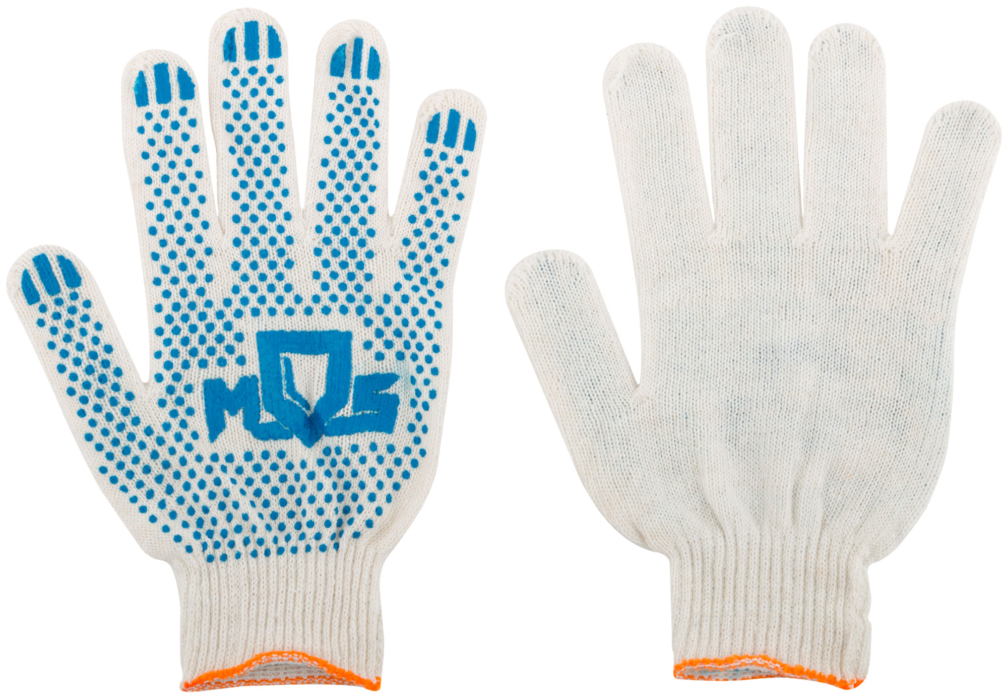 Перчатки вязаные х/б с ПВХ 10 класс