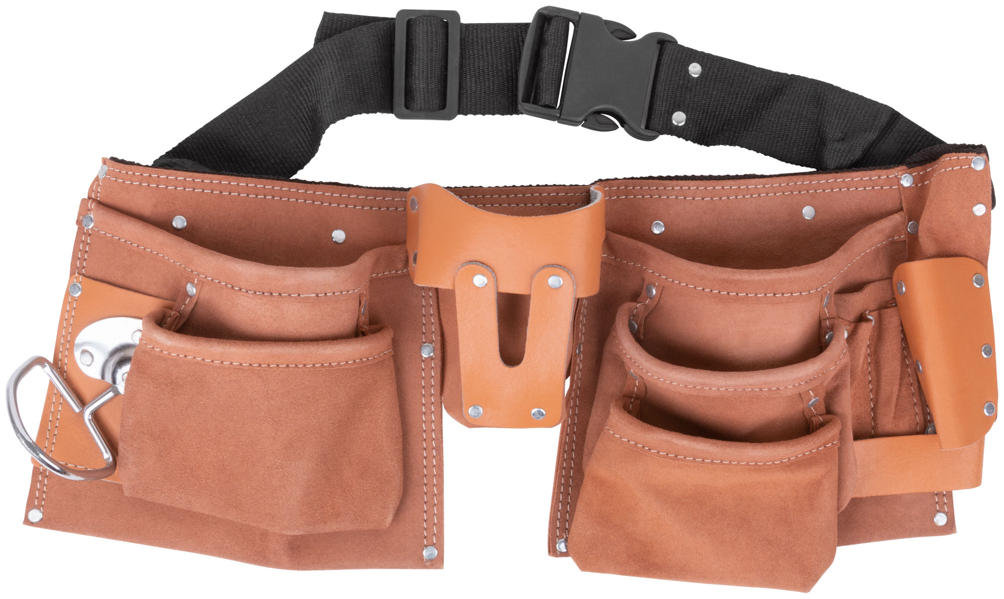 Пояс для инструмента двойной, кожа, 10 отделений, 1 петля FIT 12523