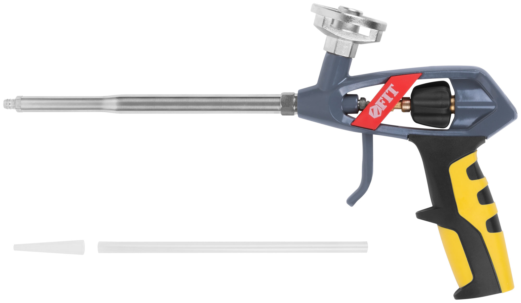 Пистолет для монтажной пены FIT, усиленный, прорезиненная ручка