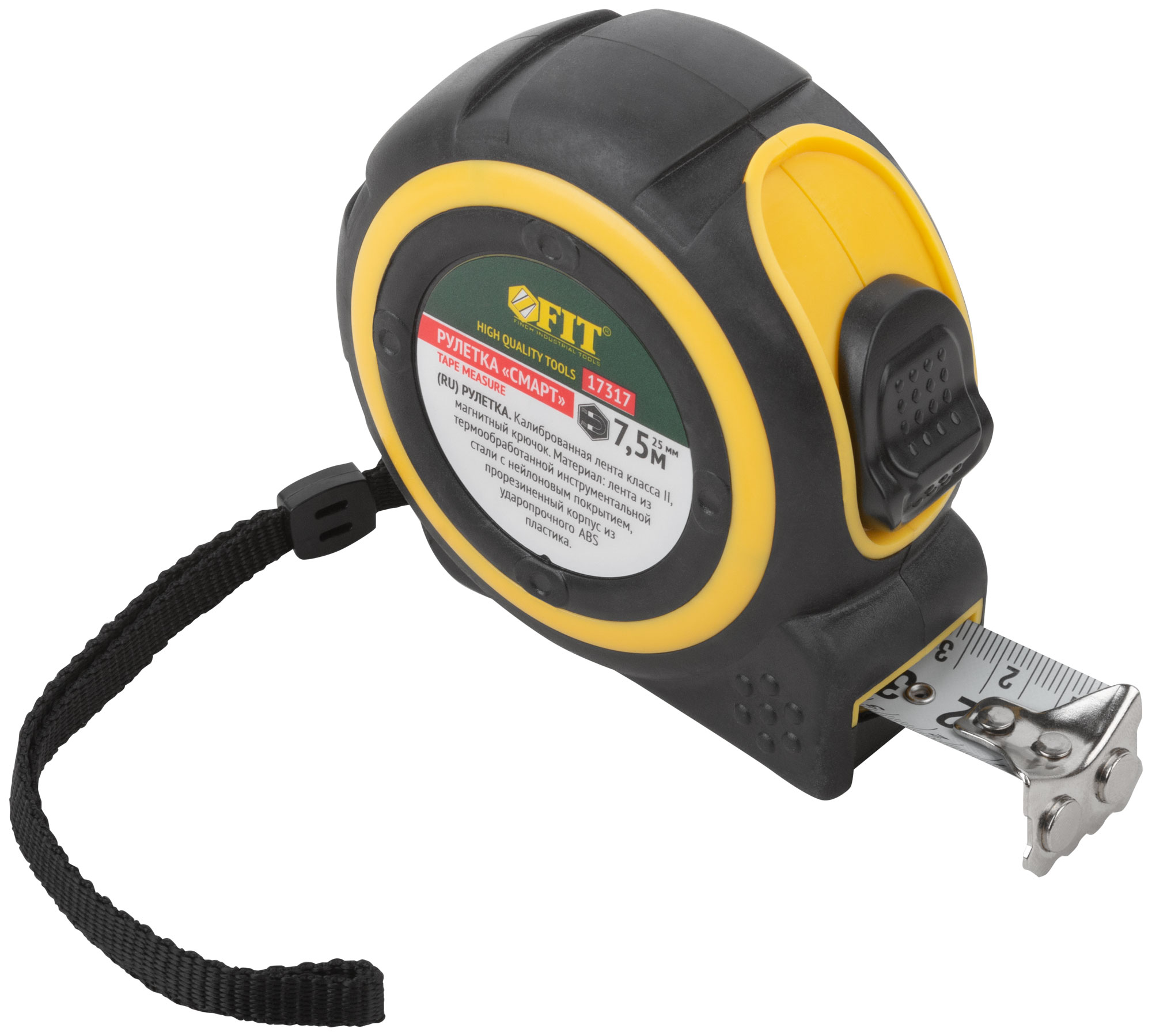 Рулетка FIT 17317 с магнитным крючком