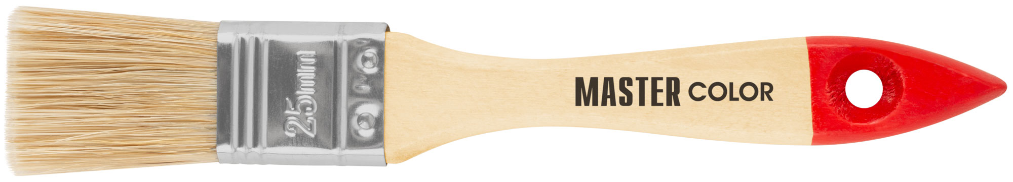 Кисть флейцевая 25 мм с натур. щетиной и лакированной ручкой