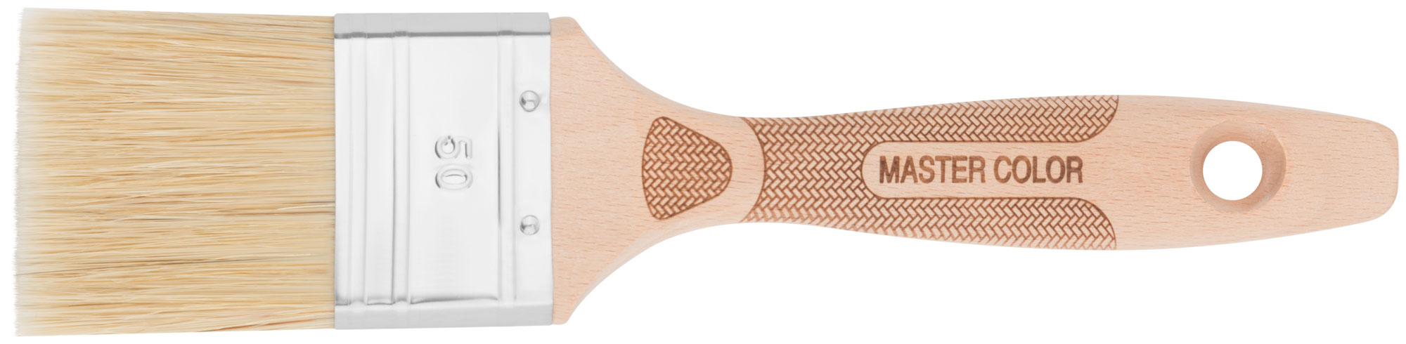 Кисть флейцевая 50 мм с буковой ручкой и нерж. обжимом