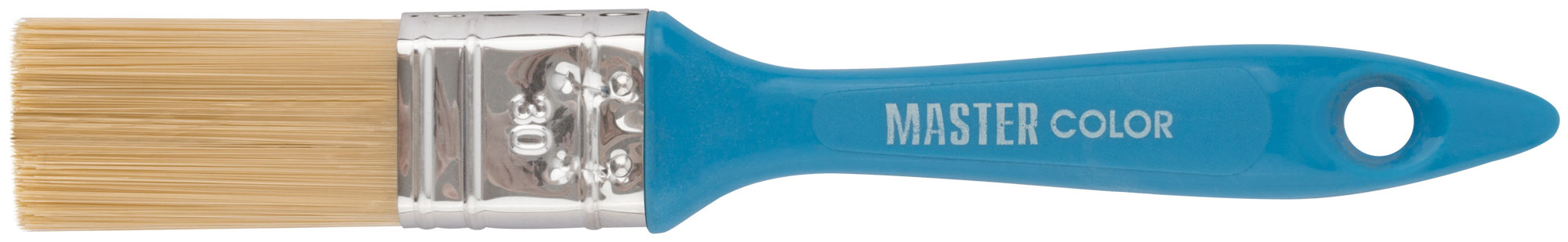 Флейцевая кисть 30-0201 с ПЭТ-щетиной и нержавеющим обжимом