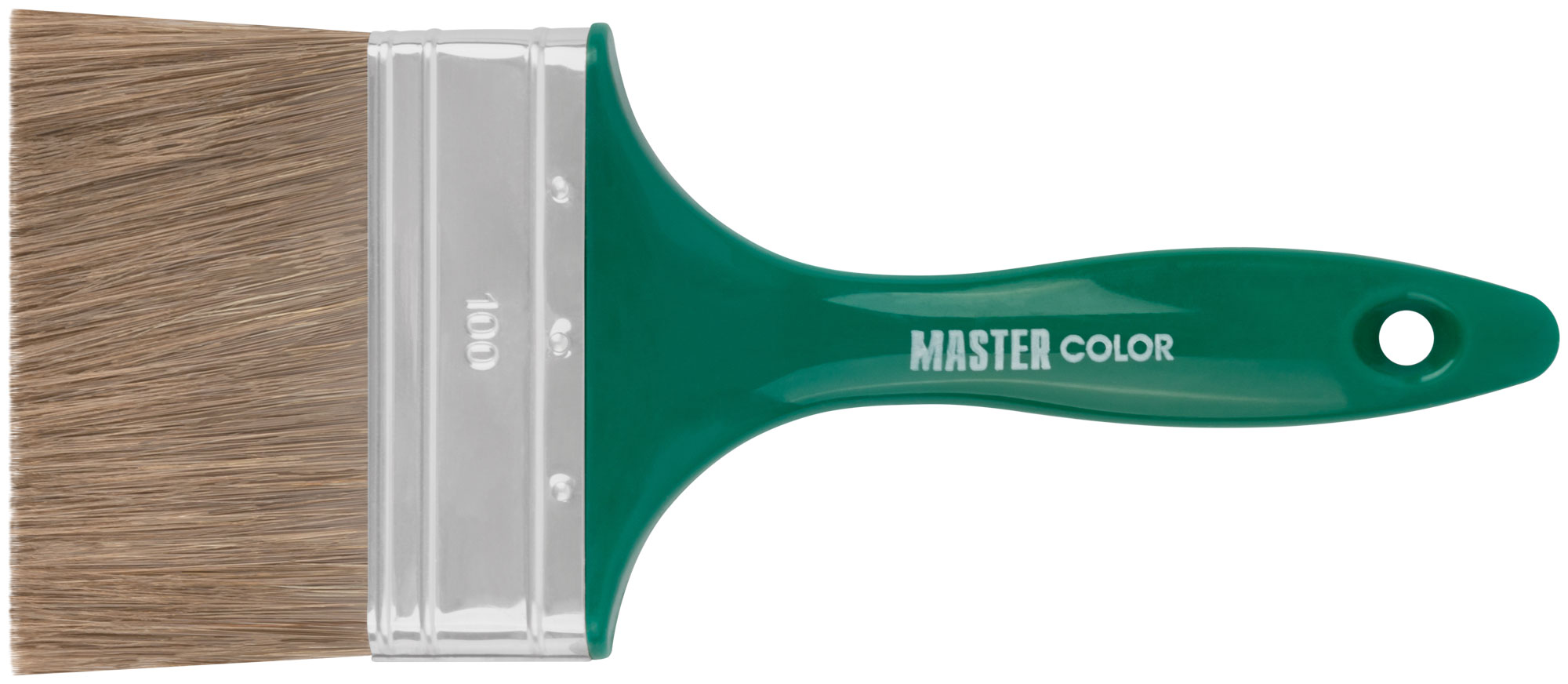 Кисть флейцевая 100 мм с нерж. обжимом и смешанной щетиной