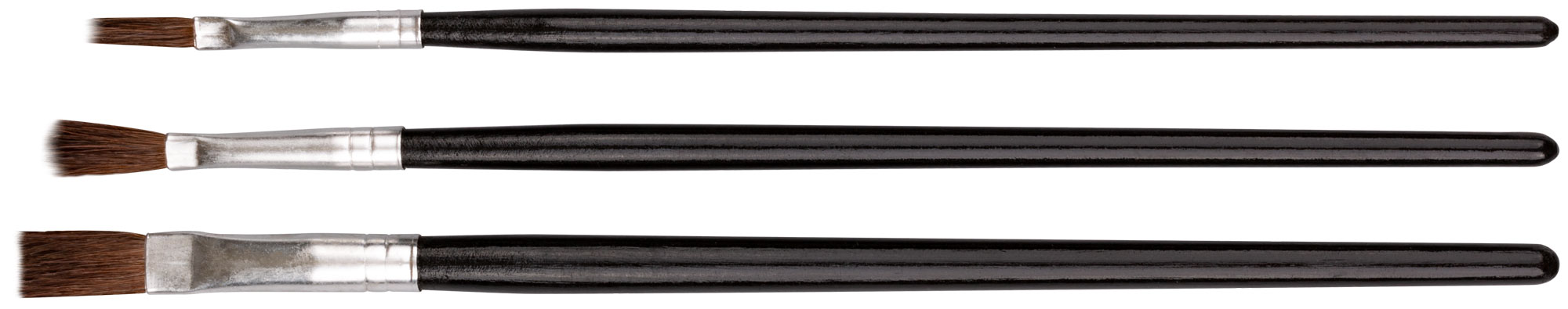 Набор художественных кистей из волоса пони 4/6/8 мм, 3 шт. MC 30-0501