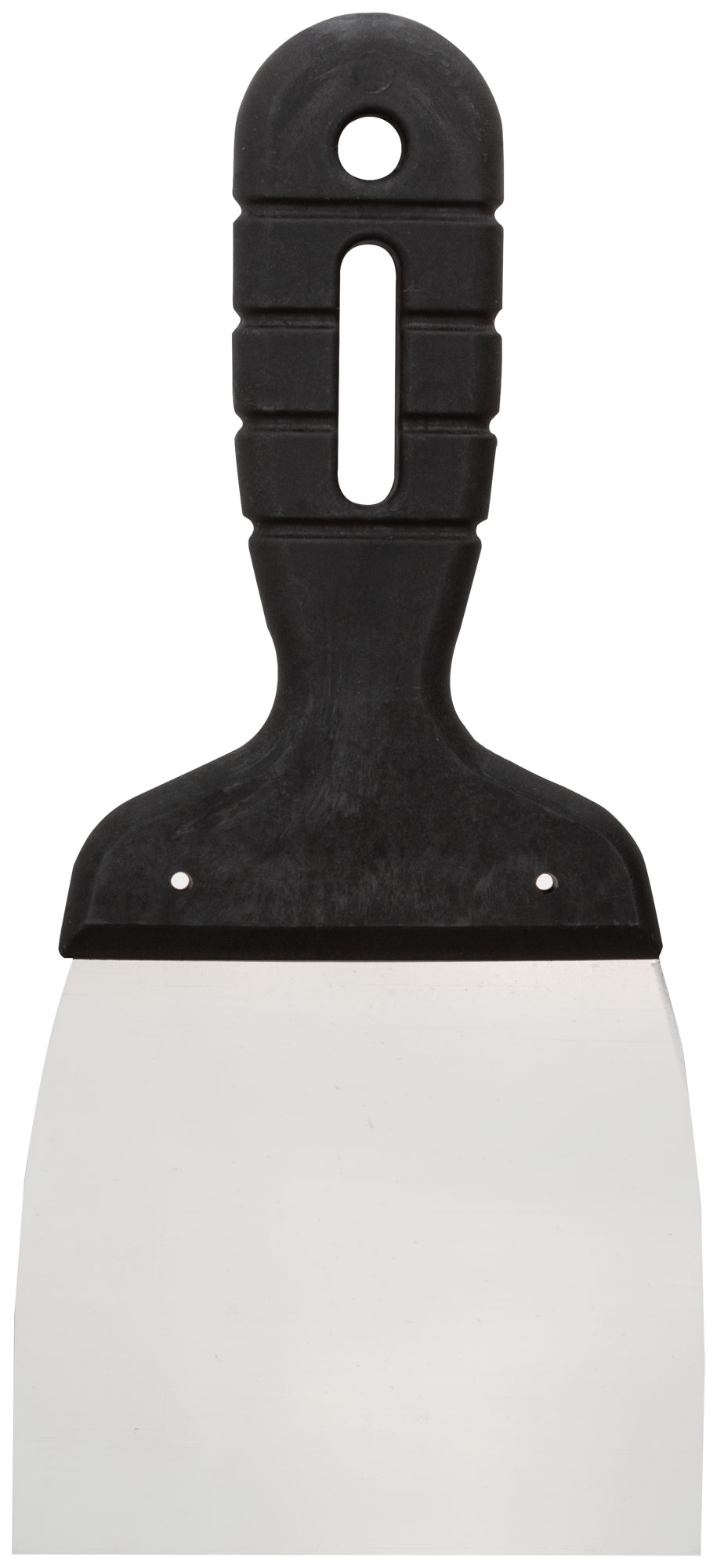 Шпатель 100 мм из нержавеющей стали с пластиковой ручкой