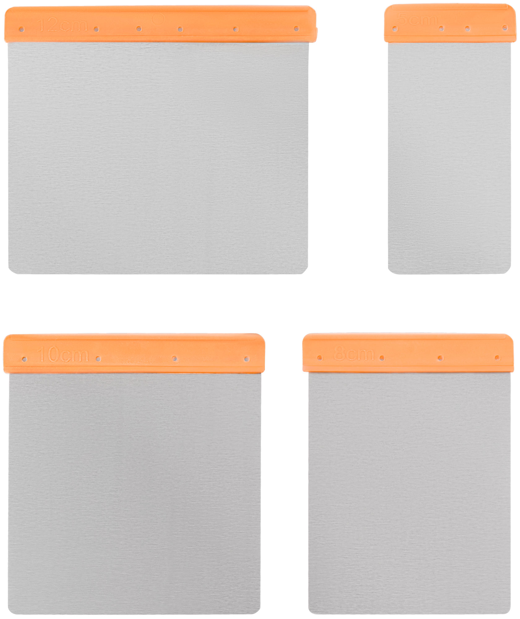 Набор японских шпателей из нержавеющей стали 4 шт.