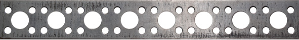 Перфорированная прямая лента 0,7 х 17 25м