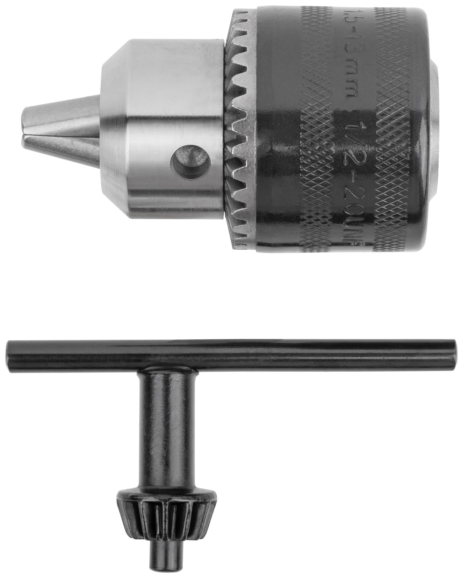 Ключевой патрон для дрели 1/2" - 13 мм FIT 37843 с Т-образным ключом