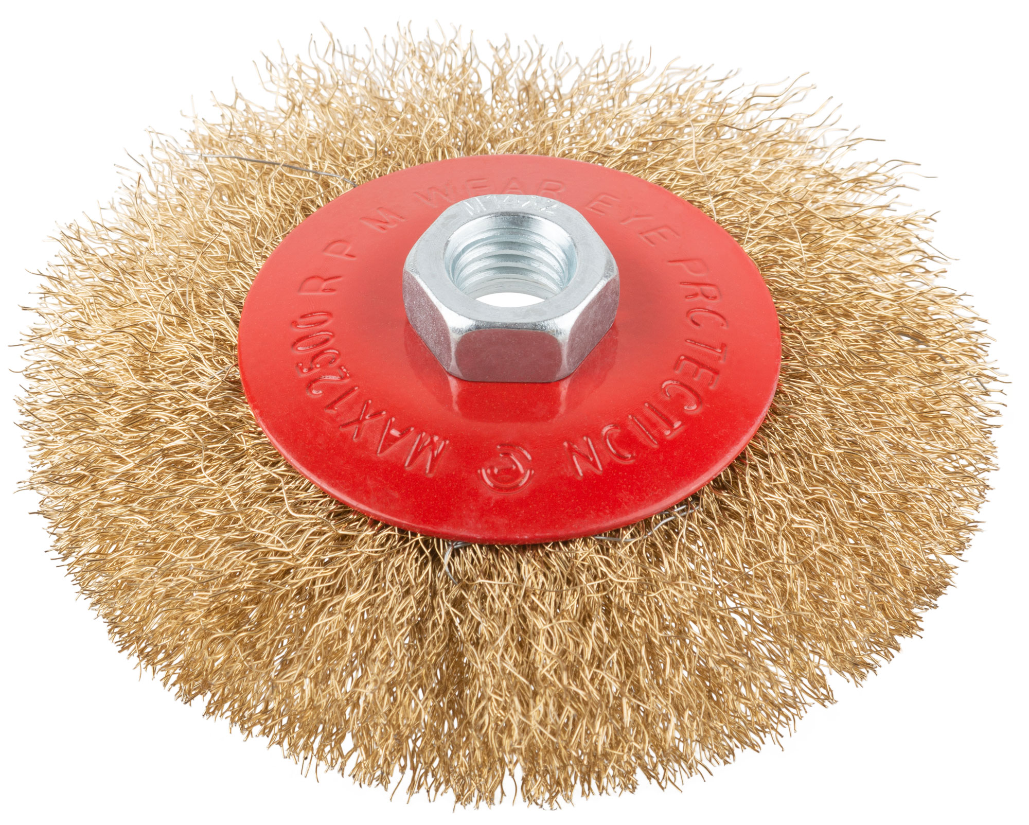 Корщетка-колесо с наклоном и гайкой М14 для УШМ