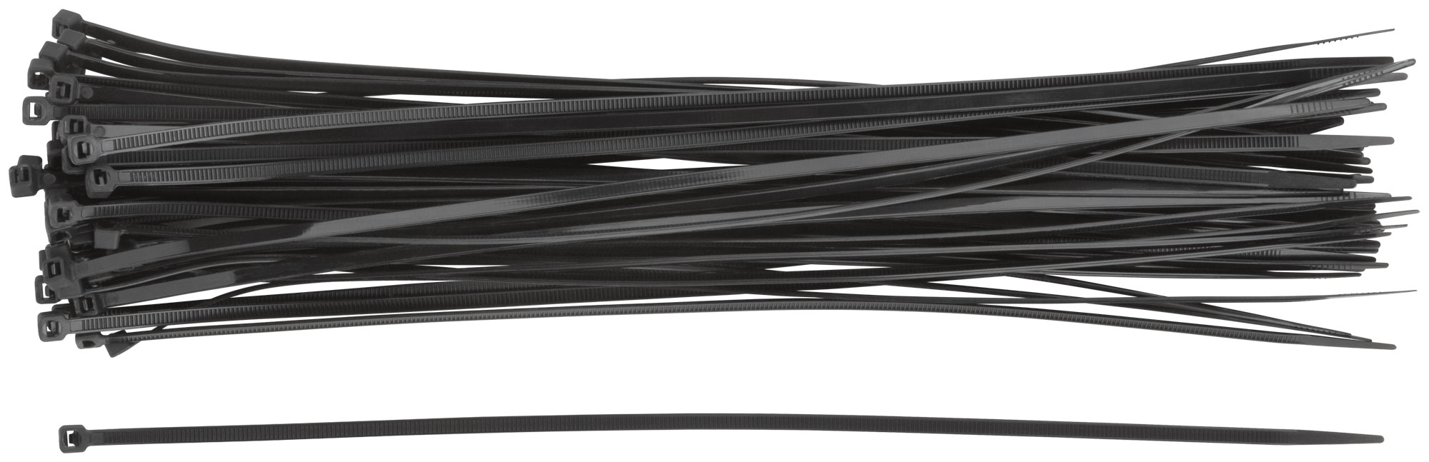 Нейлоновые хомуты FIT черные 300x3,6 мм, 50 шт.