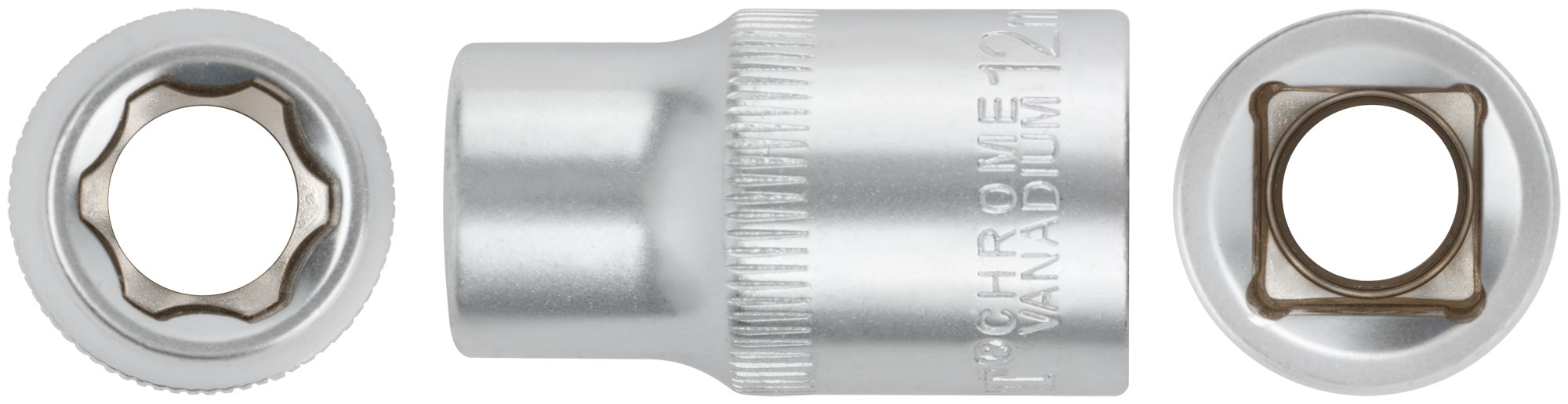 Головка 6-гранная CrV 1/2" 12 мм FIT
