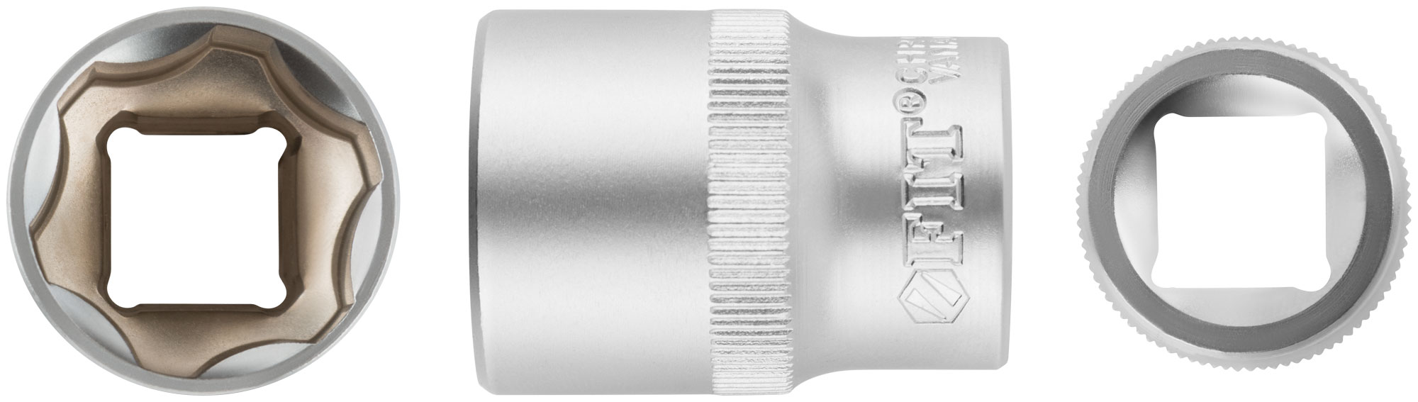 Головка 6-гранная CrV 1/2" 21 мм FIT 62051