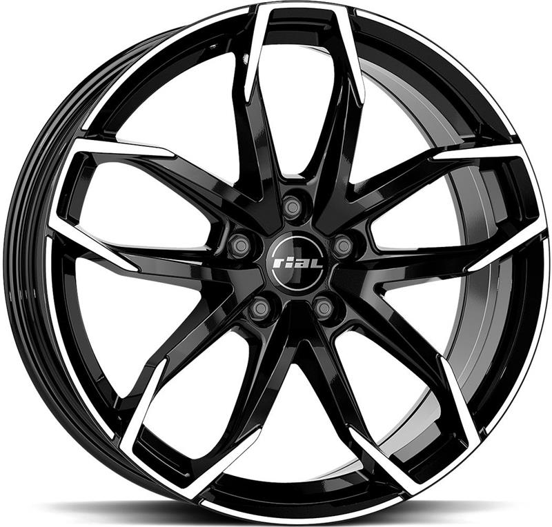 Диски RIAL Lucca Diam Black Pol 8x18 5/110 ET33 CB65,1
