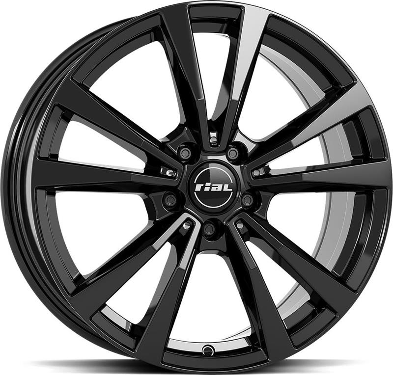Диски RIAL M12 Diam Black 8x19 5/112 ET38 CB66,6 R14