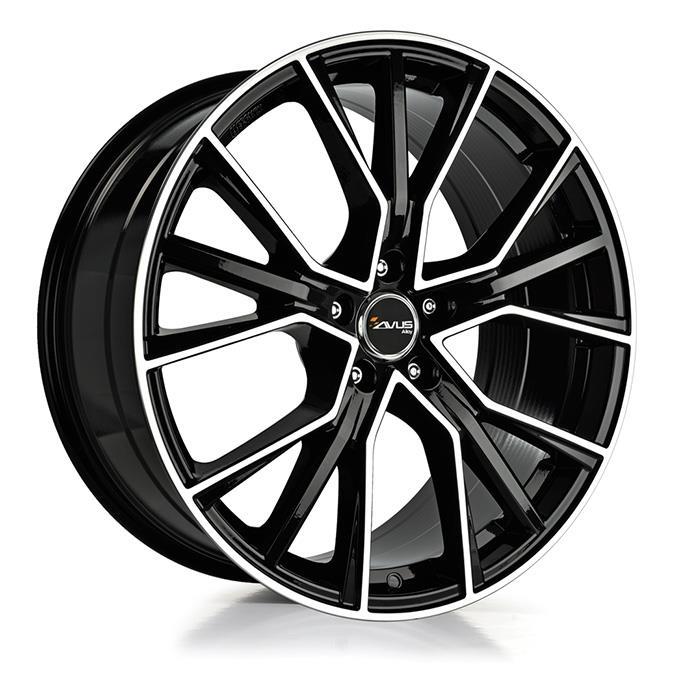 Диски AVUS AF18 Black Polished 10x22 5/112 ET26 CB66,6 R14