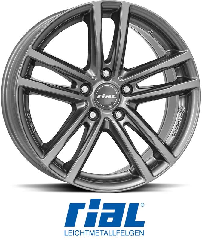 Диски RIAL X10 Metal Grey 7,5x17 5/120 ET32 CB72,6