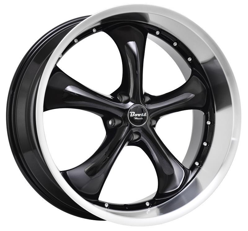 Диски Statusfälgar B818 Glossblack machined lip