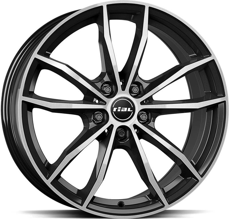 Диски RIAL X12X Diam Black Pol 9x20 5/112 ET33 CB66,6 R14