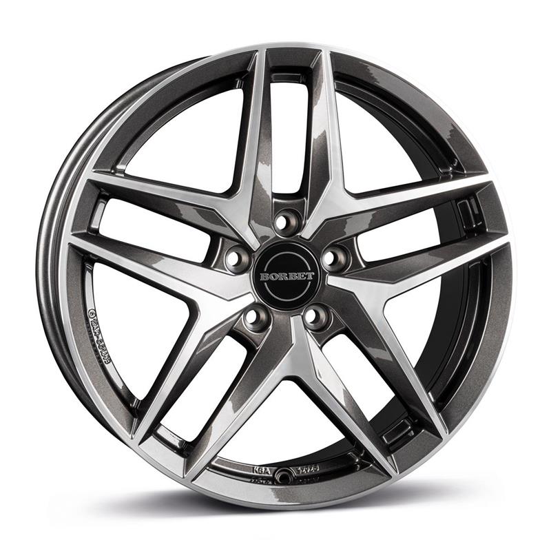 Диски BORBET Z Mist Antracite Gloss Pol 8x18 5/112 ET43 CB66,6