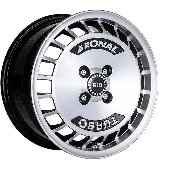 Диски RONAL R10 TURBO Black Front Cut