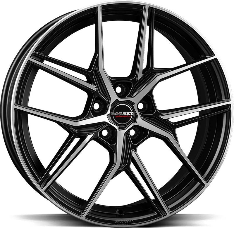 Диски BORBET QX Black Polished Matt 8x19 5/114,3 ET40 CB72,5 60°